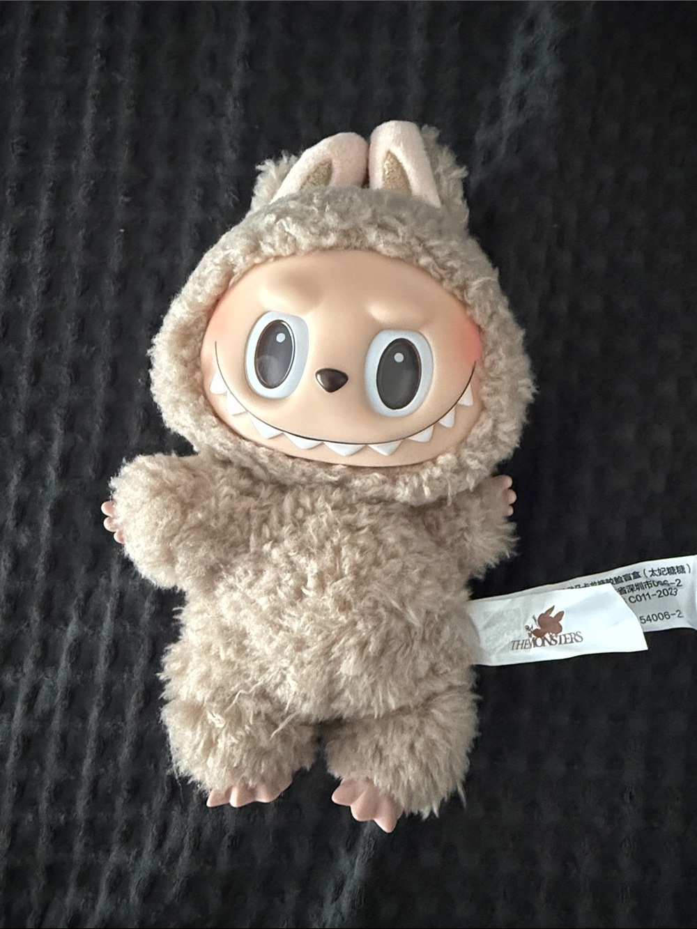 The Monsters Labubu Plush Bunny Figure in Beige Macaron
